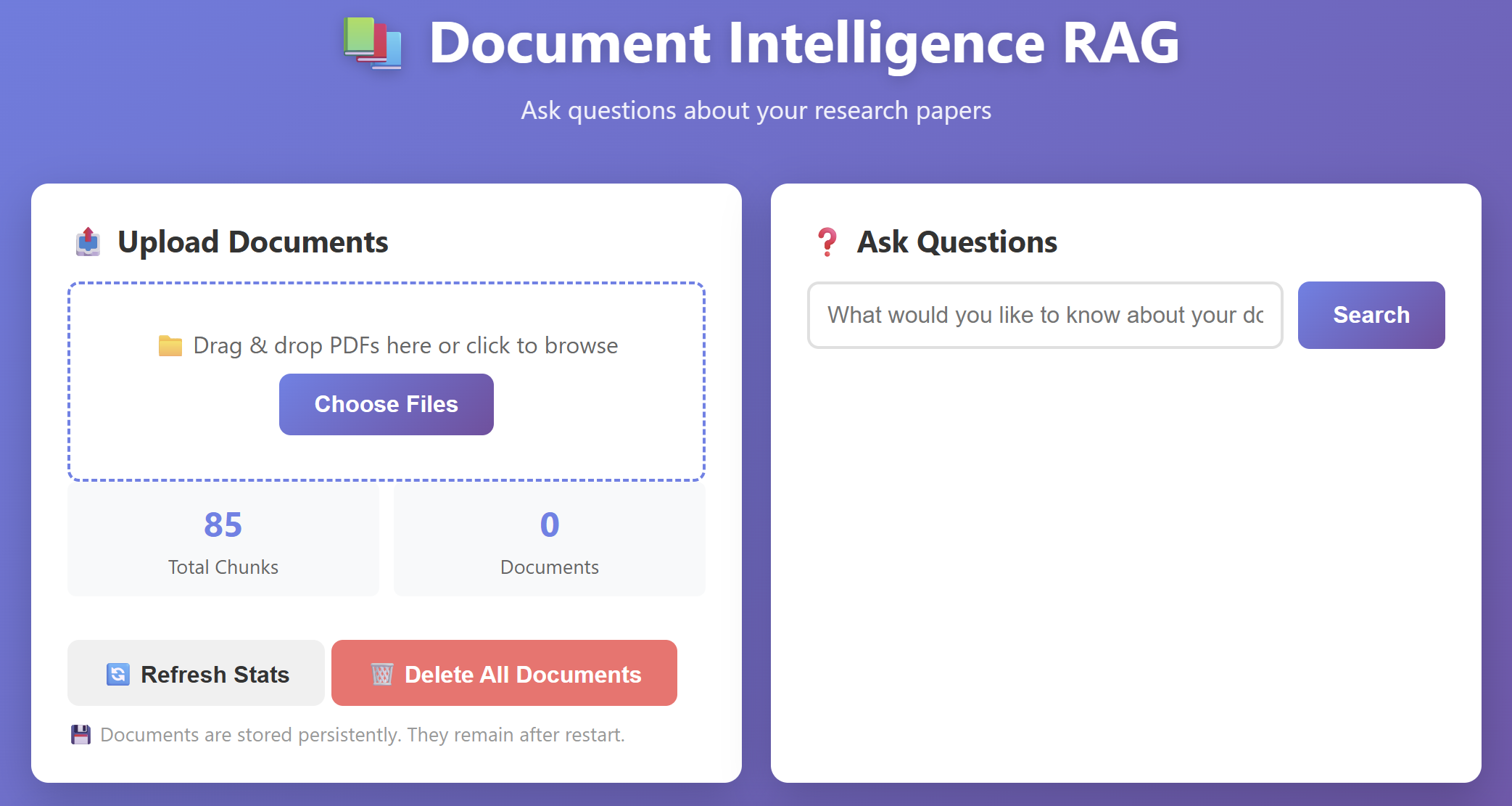 Document Intelligence RAG - AI-Powered PDF Analysis